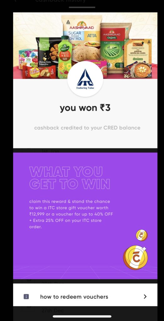 CRED spin and win 3 