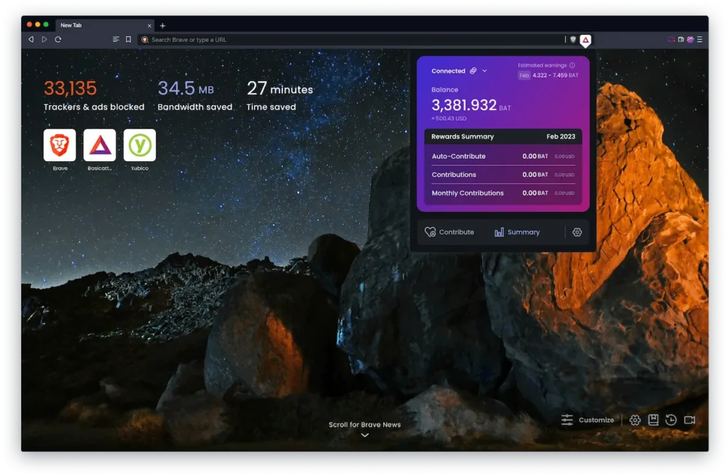 Brave browser