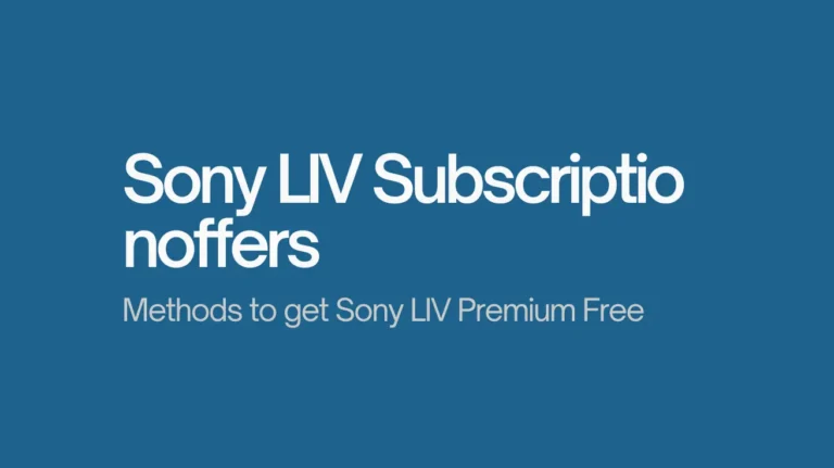 Sony LIV Subscription Offers 2025