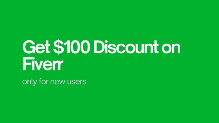 Get $100 Discount on Your First Fiverr Purchase