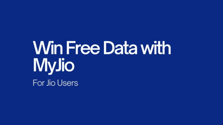 Win Free 1GB Data on MyJio App