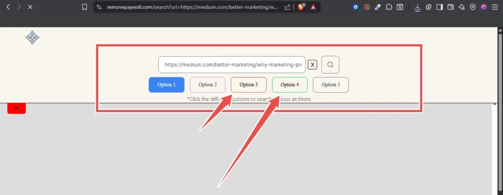 medium premium unlocker bypass page
