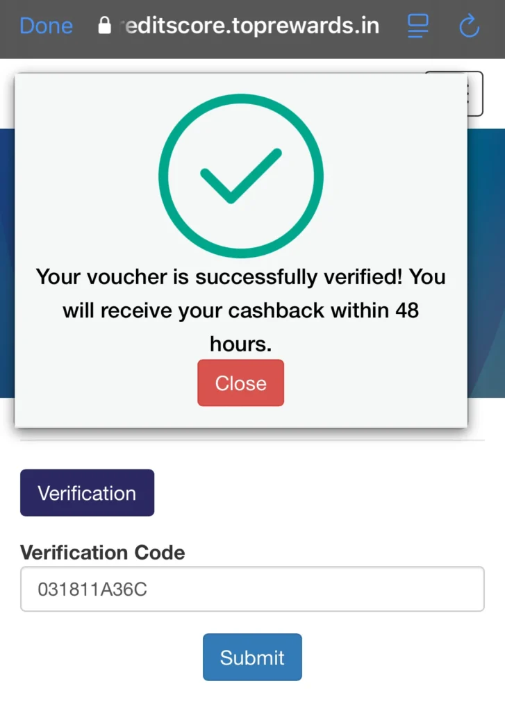 You will receive your voucher within 48 hours