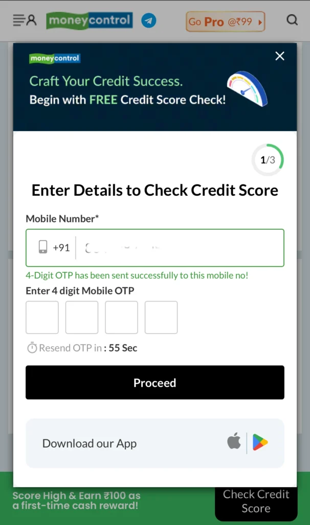 Registration page 1