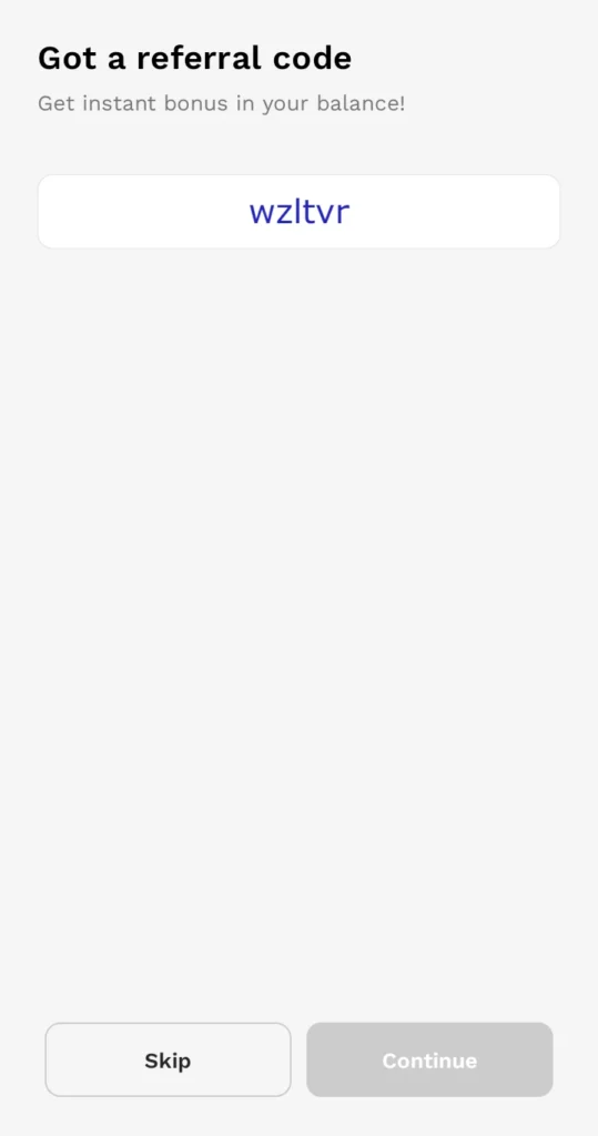 Enter Probo referral code