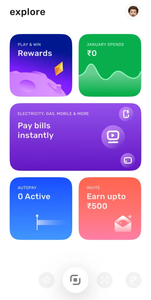 Slice App Interface and features