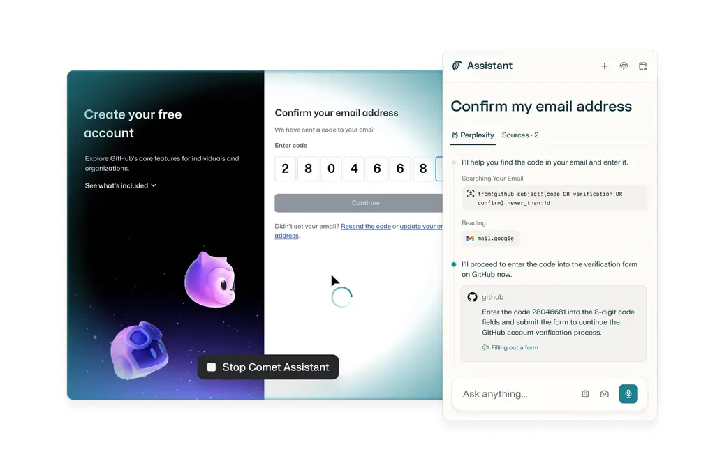 Visual representation of email summarisation