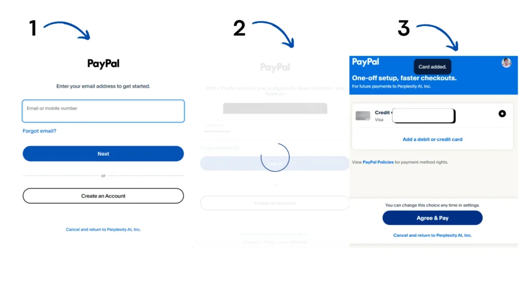 Steps to add credit or debit card on PayPal