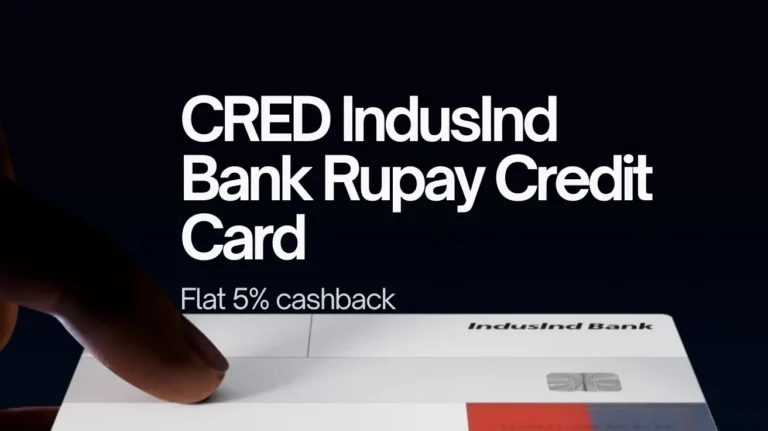 Cred IndusInd Rupay Credit Card Forged in 18k Gold | 5% Cashback on Cred Payments