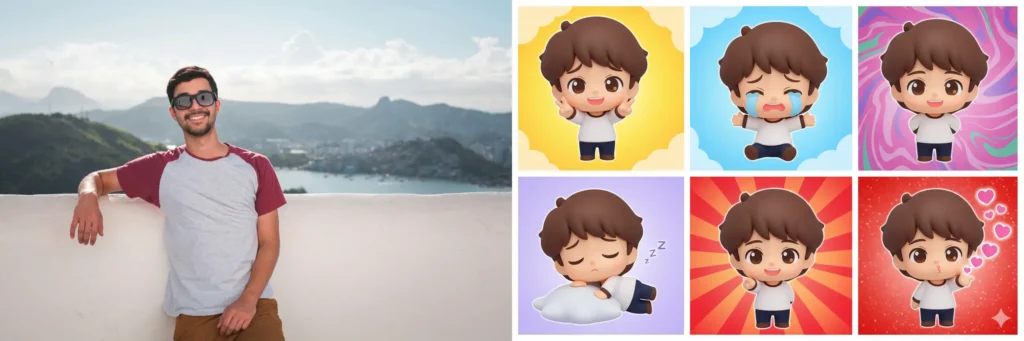 Chibi Emoji Sticker Set