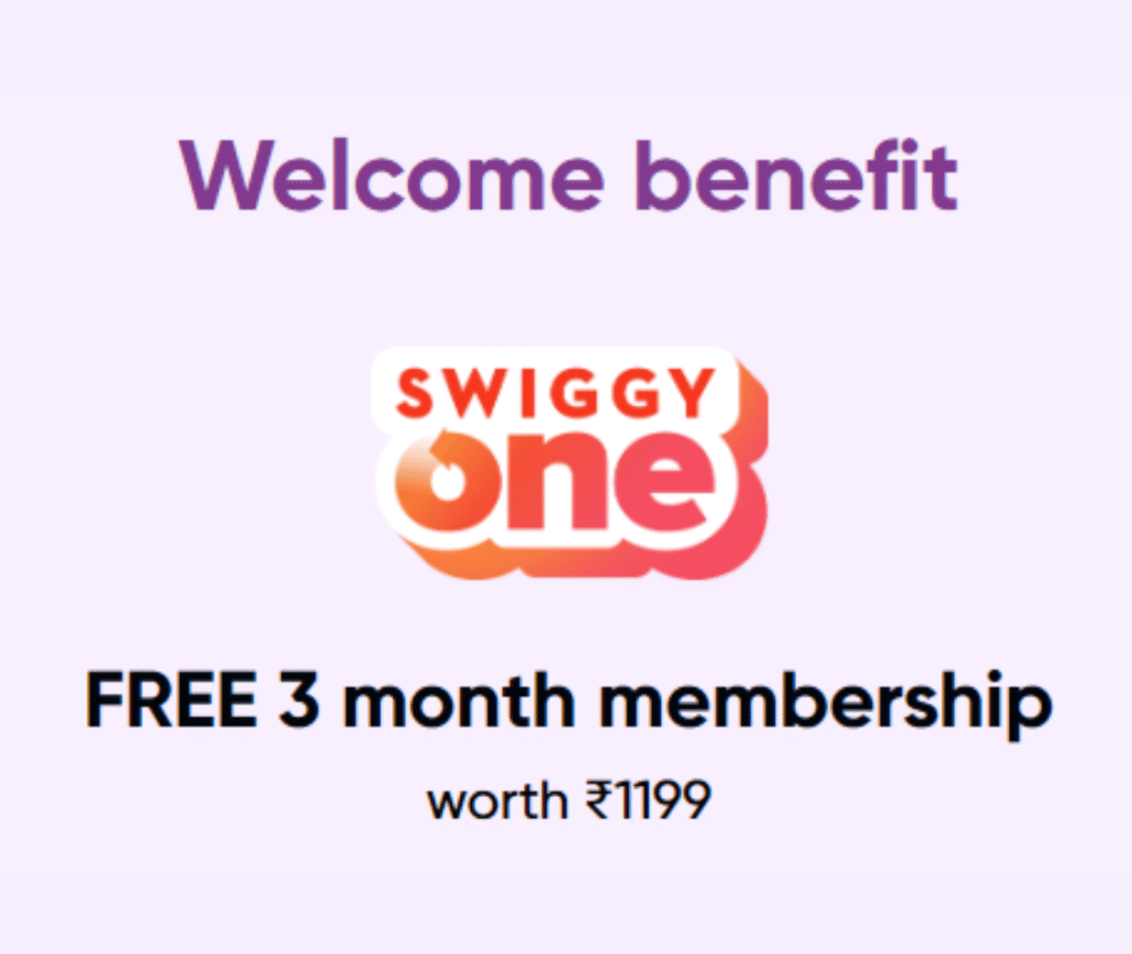 Swiggy HDFC Bank Credit Card is Now Lifetime Free 5 Welcome benefits