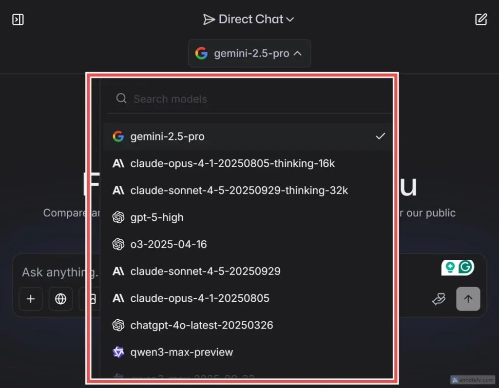 direct chat models